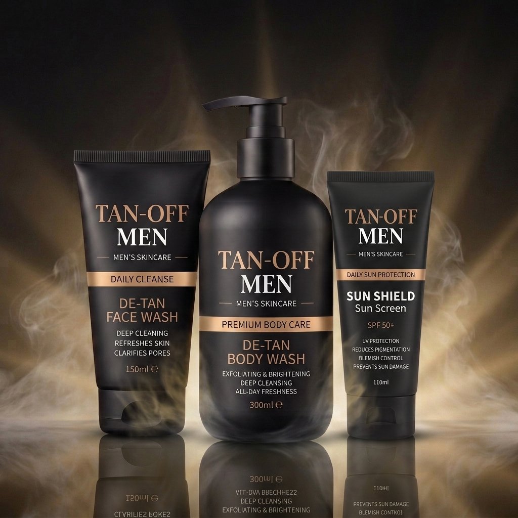 The 3-Step TanOff Men Daily Routine: How to Reverse Sun Tan in 21 Days